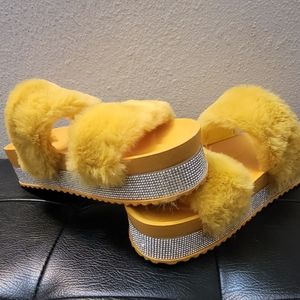 Furry shoes